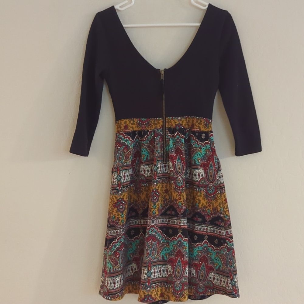 Maeve Fit Flare Paisley Anthropologie Dress - Size 2 - Picture 6 of 10